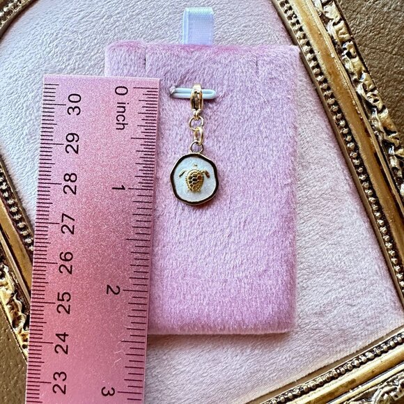 Sea Turtle Charm 18K Gold PVD Stainless Steel w/ Lobster Claw Clasp - Picture 2 of 10